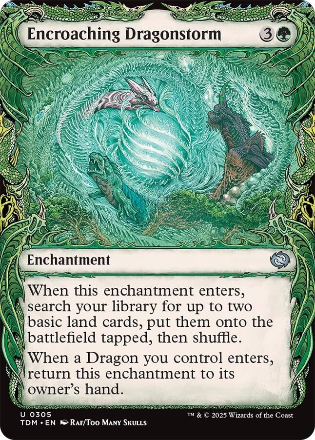 Image for Encroaching Dragonstorm (Showcase) (305) (TDM) - Magic: The Gathering