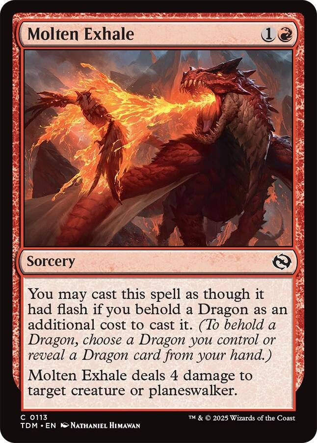 Image for Molten Exhale (113) (TDM) - Magic: The Gathering