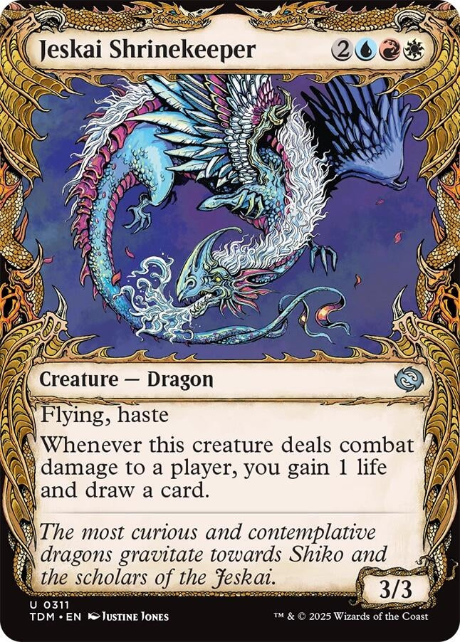 Image for Jeskai Shrinekeeper (Showcase) (311) (TDM) - Magic: The Gathering