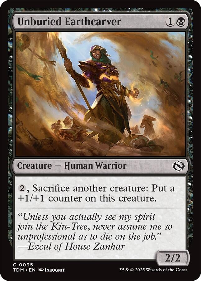 Image for Unburied Earthcarver (95) (TDM) - Magic: The Gathering