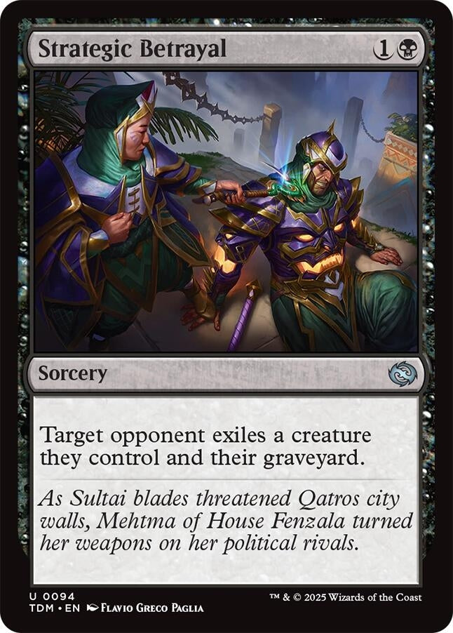 Image for Strategic Betrayal (94) (TDM) - Magic: The Gathering