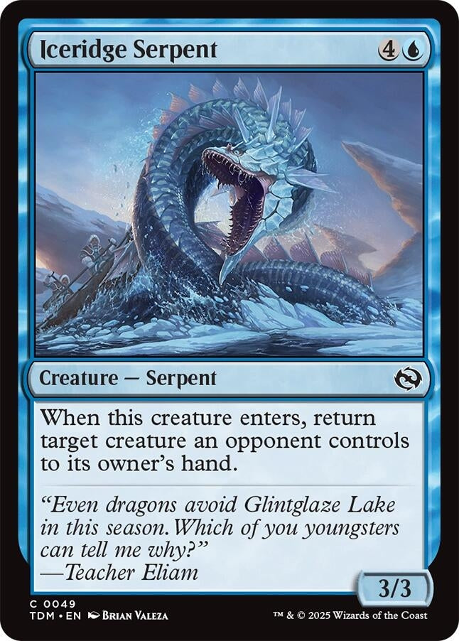Image for Iceridge Serpent (49) (TDM) - Magic: The Gathering
