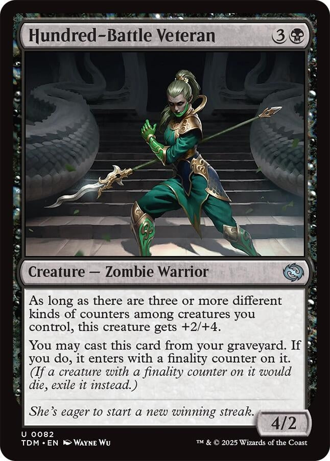 Image for Hundred-Battle Veteran (82) (TDM) - Magic: The Gathering