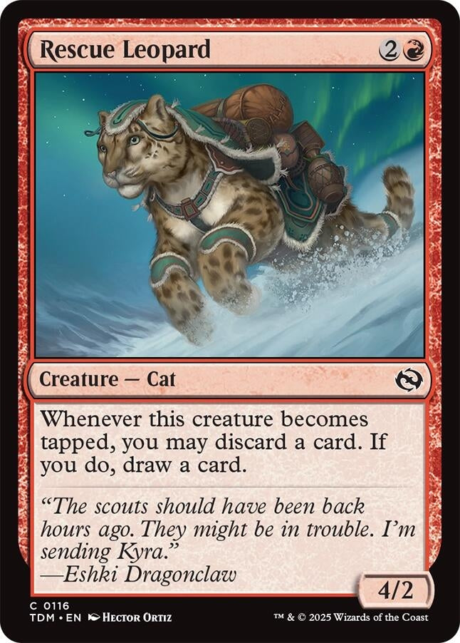 Image for Rescue Leopard (116) (TDM) - Magic: The Gathering