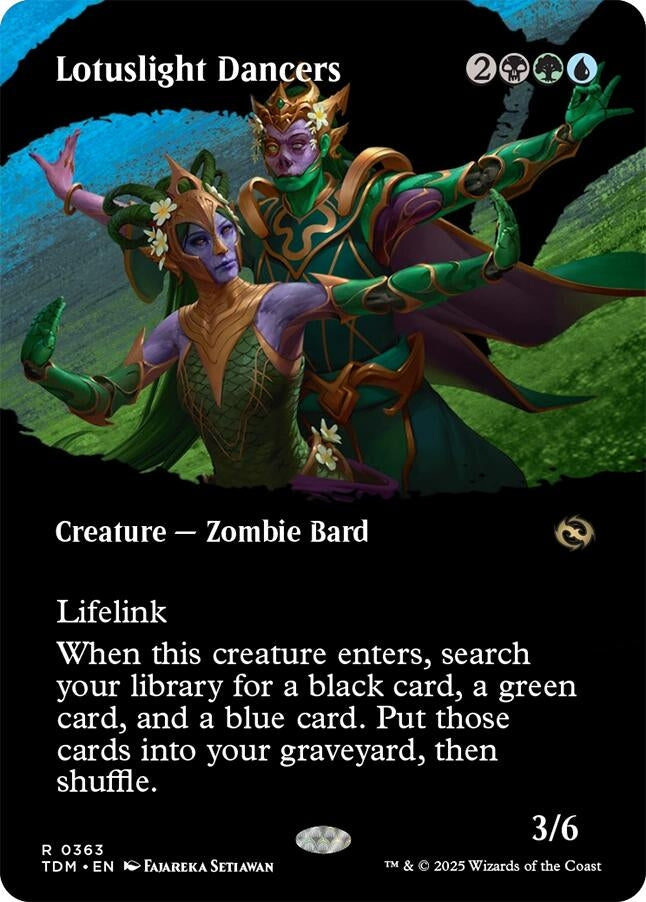 Image for Lotuslight Dancers (Borderless) (363) (TDM) - Magic: The Gathering