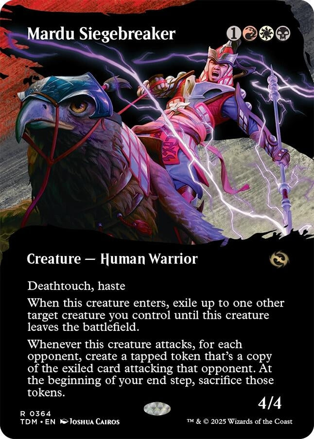 Image for Mardu Siegebreaker (Borderless) (364) (TDM) - Magic: The Gathering