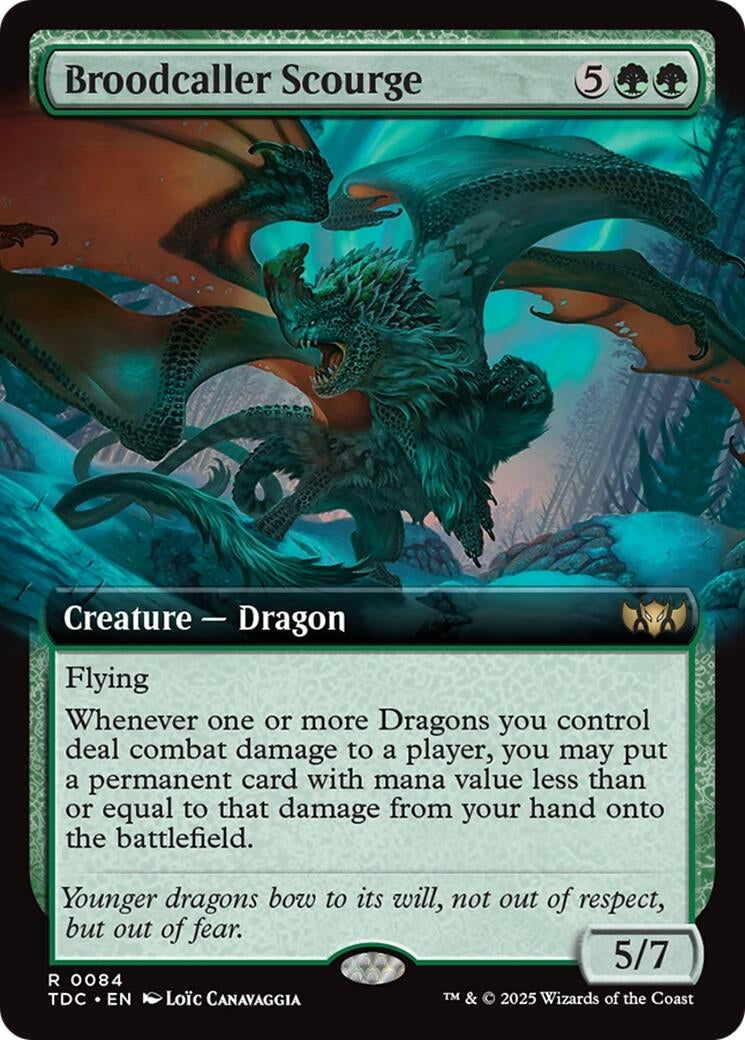 Image for Broodcaller Scourge (Extended Art) (84) (TDC) - Magic: The Gathering