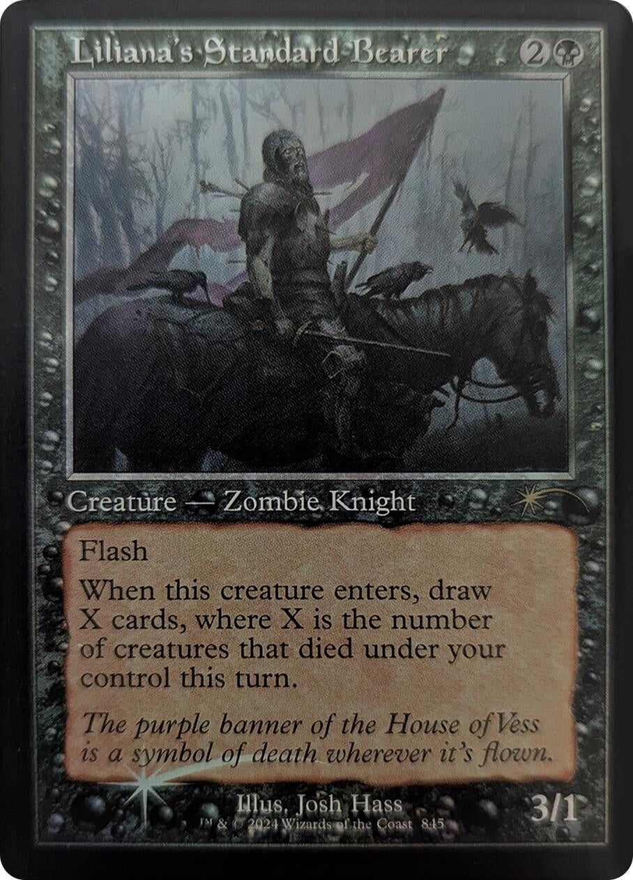 Image for Liliana's Standard Bearer (Retro Frame) (845) (SLD) - Magic: The Gathering