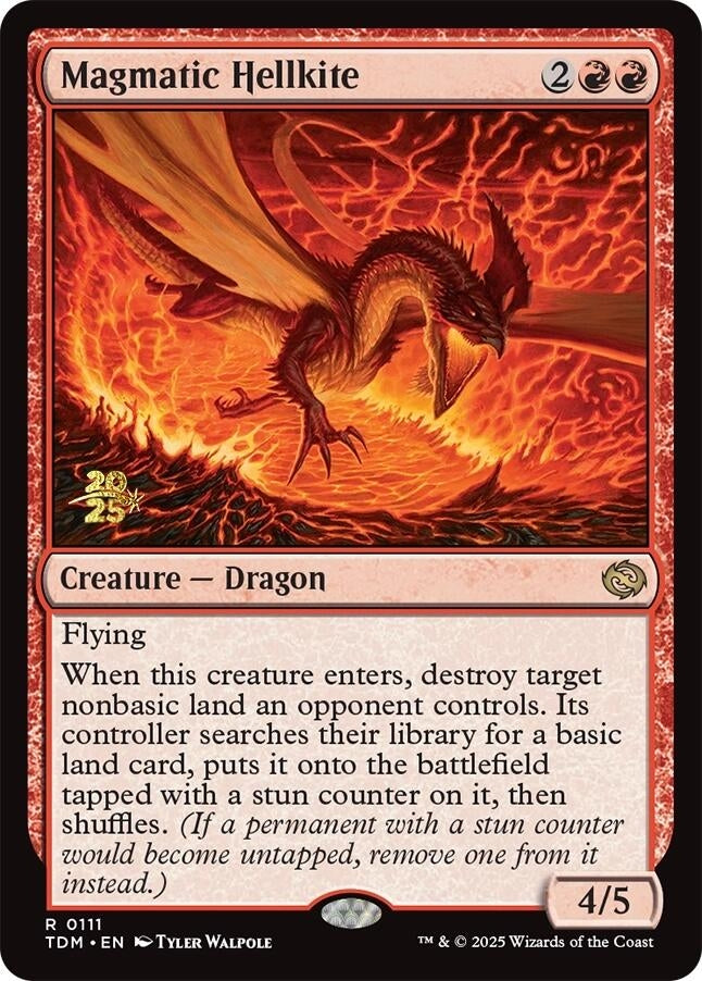 Image for Magmatic Hellkite (111) (PRE) - Magic: The Gathering