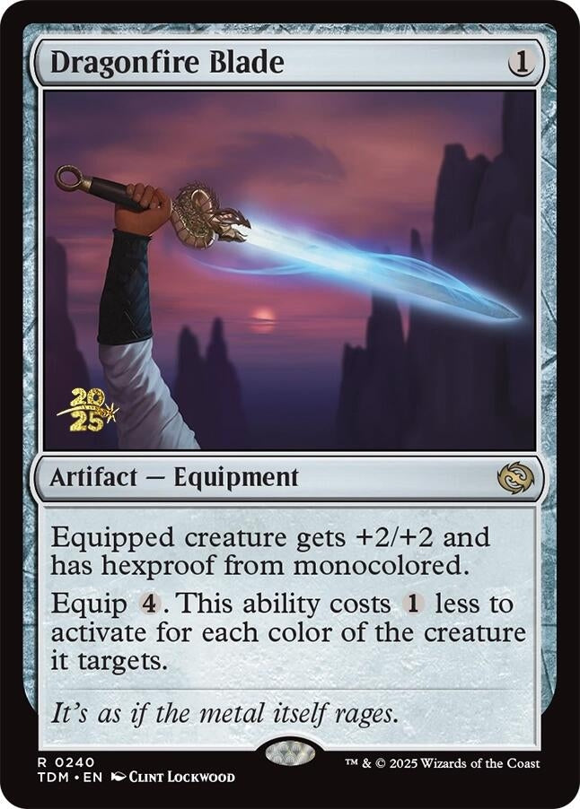 Image for Dragonfire Blade (240) (PRE) - Magic: The Gathering
