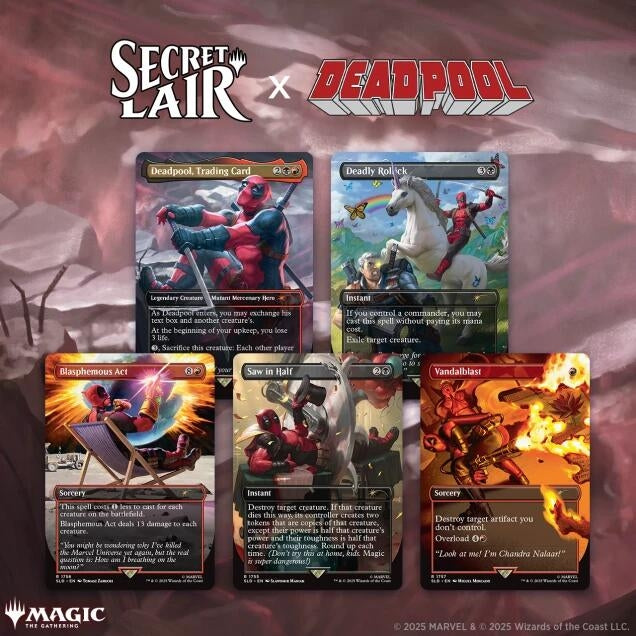 Image for Secret Lair Drop: Secret Lair x Marvel's Deadpool - Non-Foil Edition - Magic: The Gathering