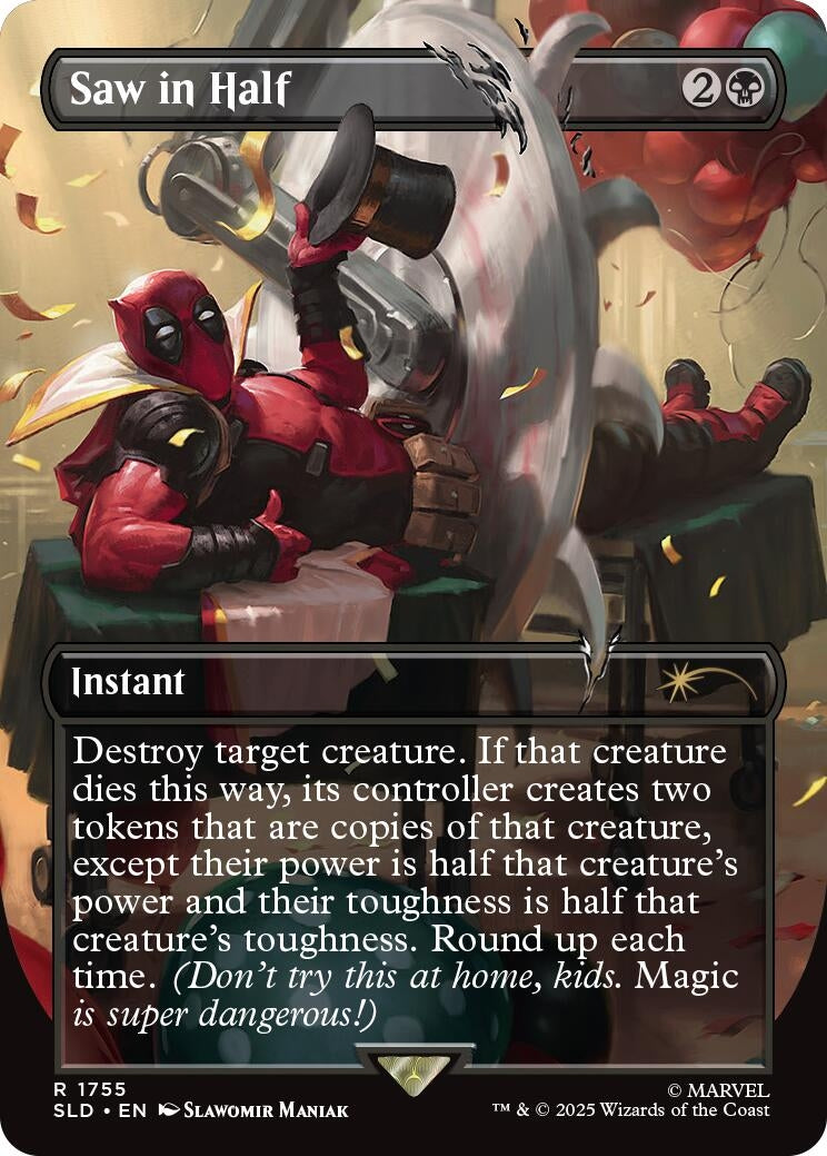 Image for Saw in Half (1755) (SLD) - Magic: The Gathering