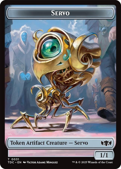 Servo // Warrior Double-Sided Token (31 // 13) (TDC)