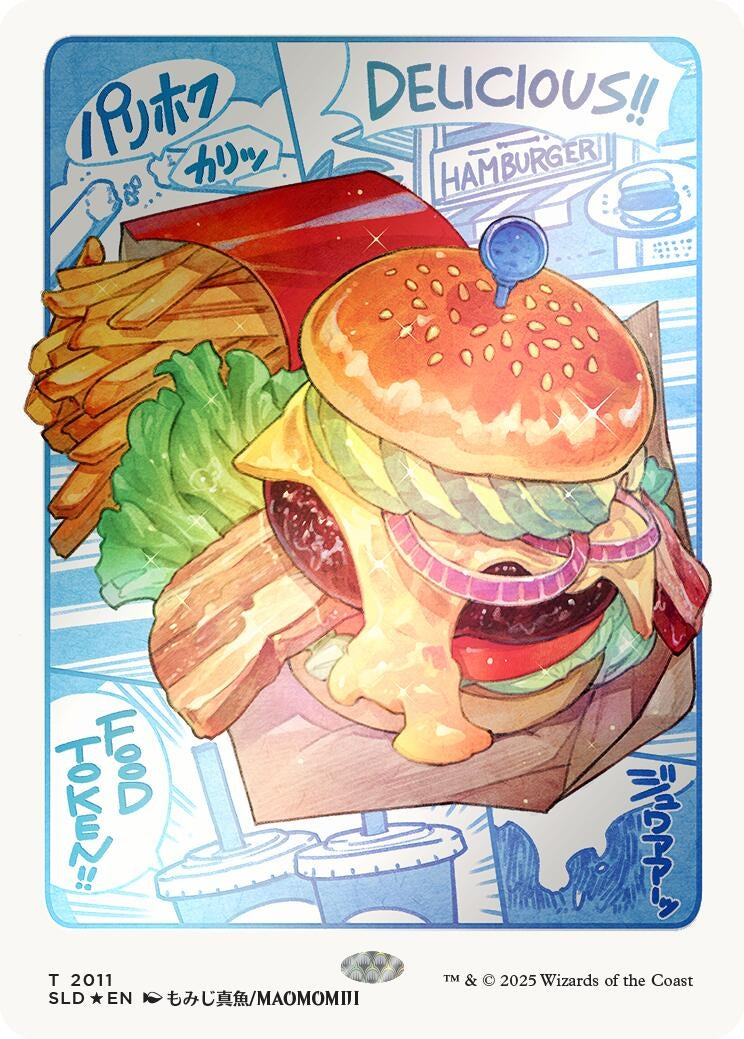 Image for Food Token (2011) (Rainbow Foil) (2011) (SLD) - Magic: The Gathering