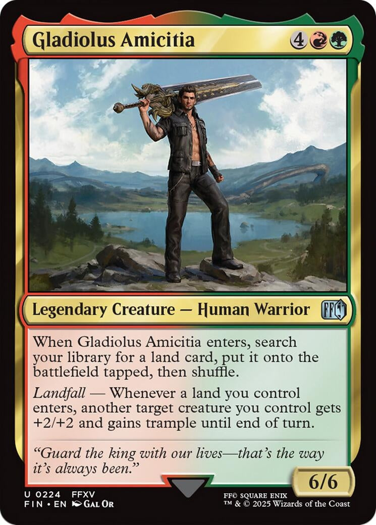 Image for Gladiolus Amicitia (224) (FIN) - Magic: The Gathering