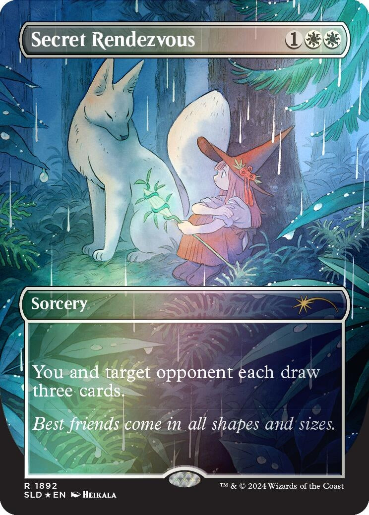 Image for Secret Rendezvous (1892) (Rainbow Foil) (1892) (SLD) - Magic: The Gathering