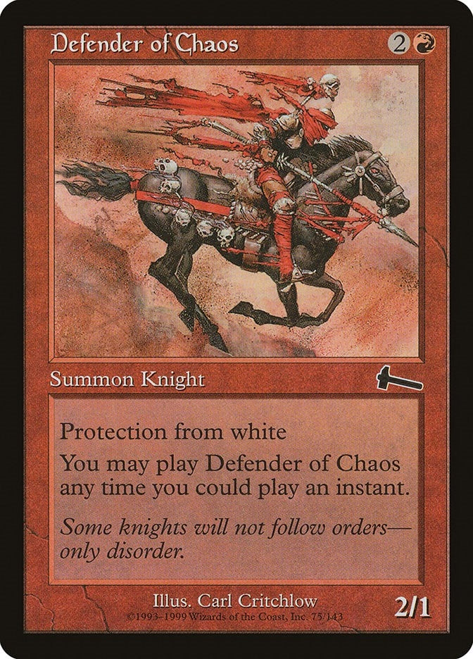Image for Defender of Chaos (75) (ULG) - Magic: The Gathering