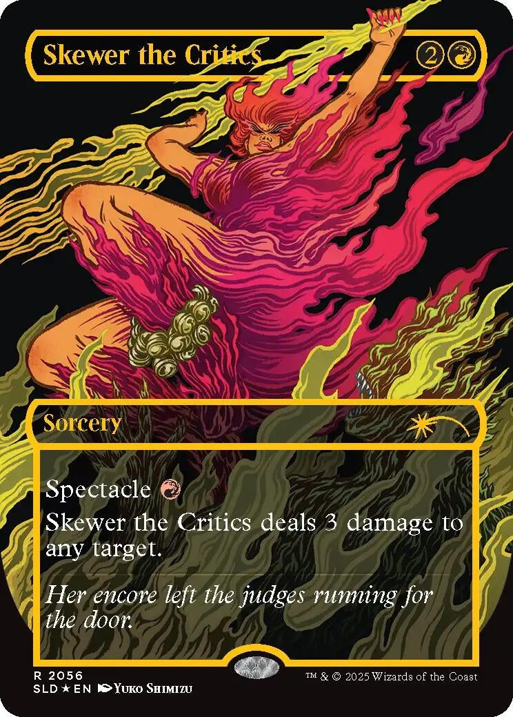 Image for Skewer the Critics (2056) (Raised Foil) (2056) (SLD) - Magic: The Gathering