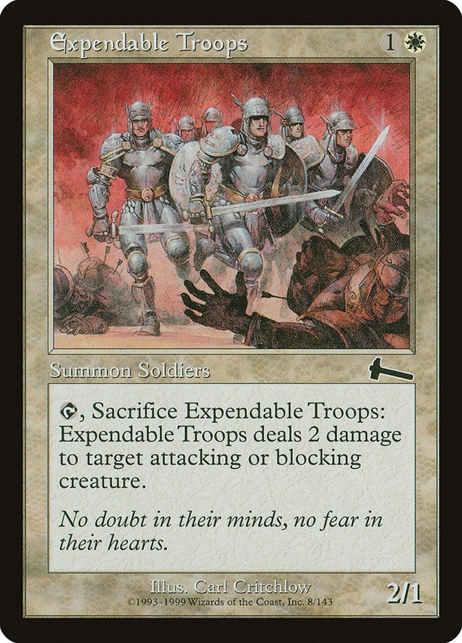 Image for Expendable Troops (8) (ULG) - Magic: The Gathering