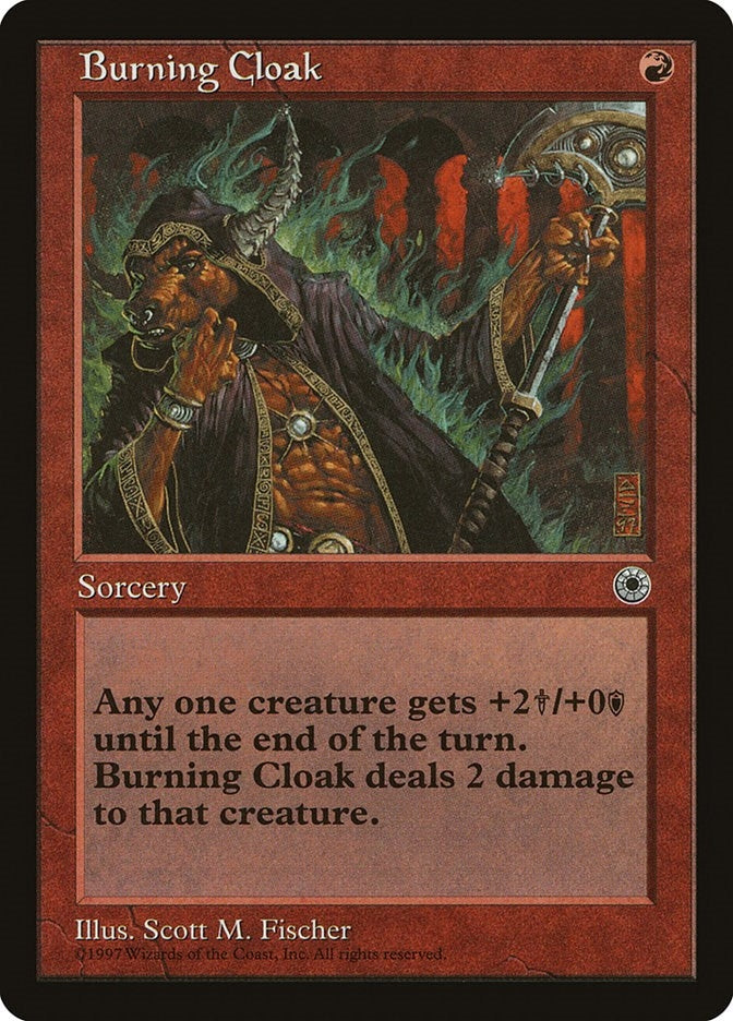 Image for Burning Cloak (POR) - Magic: The Gathering