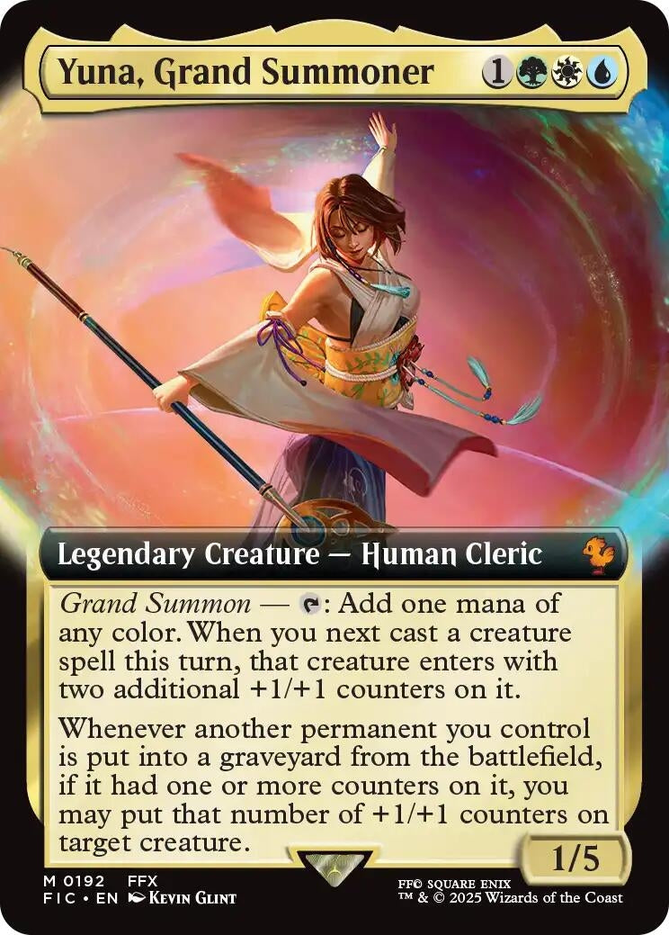 Image for Yuna, Grand Summoner (Extended Art) (192) (FIC) - Magic: The Gathering