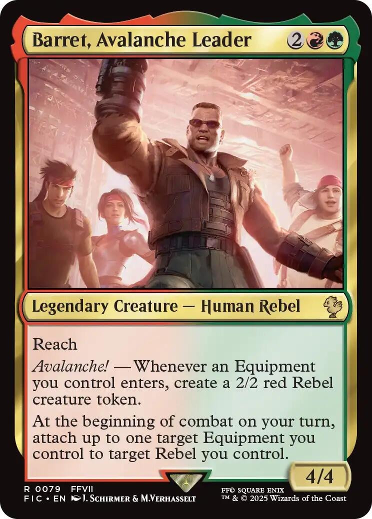 Image for Barret, Avalanche Leader (79) (FIC) - Magic: The Gathering