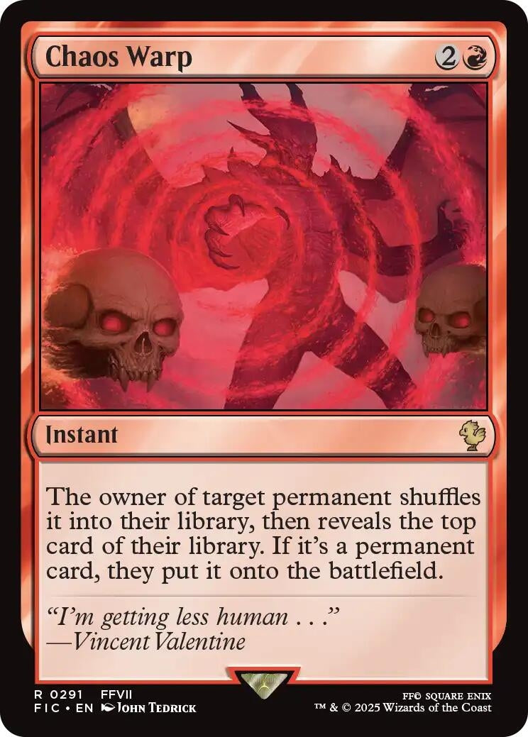 Image for Chaos Warp (291) (FIC) - Magic: The Gathering