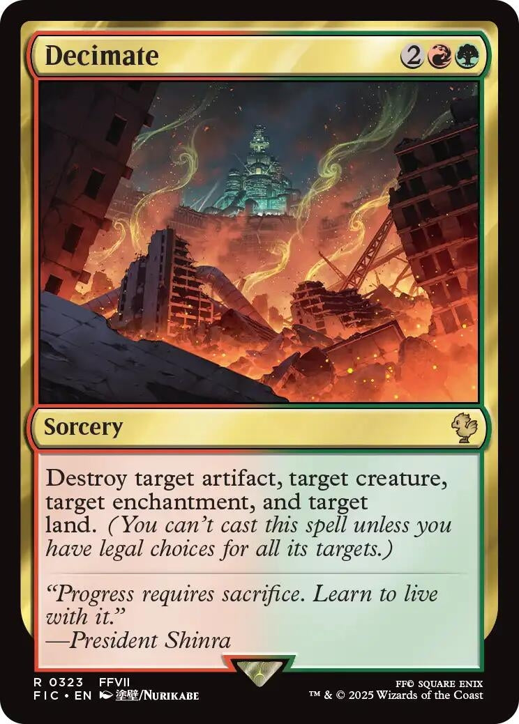 Image for Decimate (323) (FIC) - Magic: The Gathering