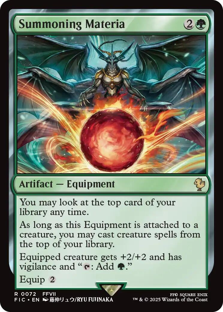 Image for Summoning Materia (72) (FIC) - Magic: The Gathering