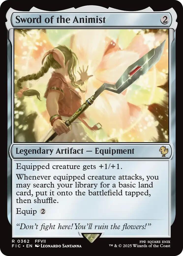 Image for Sword of the Animist (362) (FIC) - Magic: The Gathering