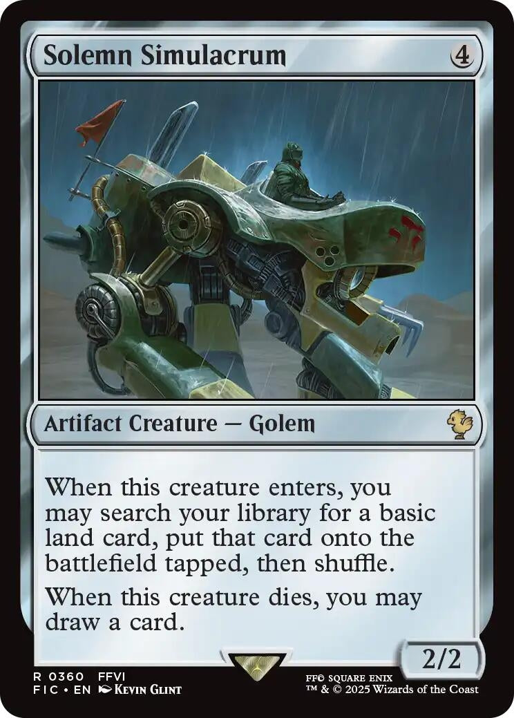 Image for Solemn Simulacrum (360) (FIC) - Magic: The Gathering
