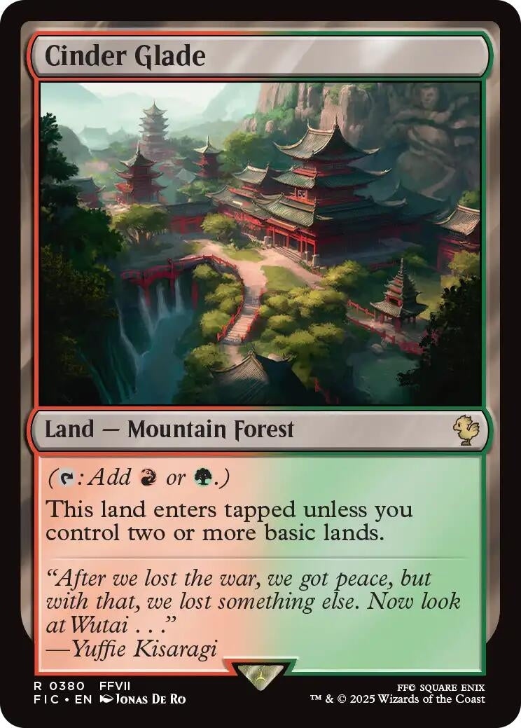 Image for Cinder Glade (380) (FIC) - Magic: The Gathering