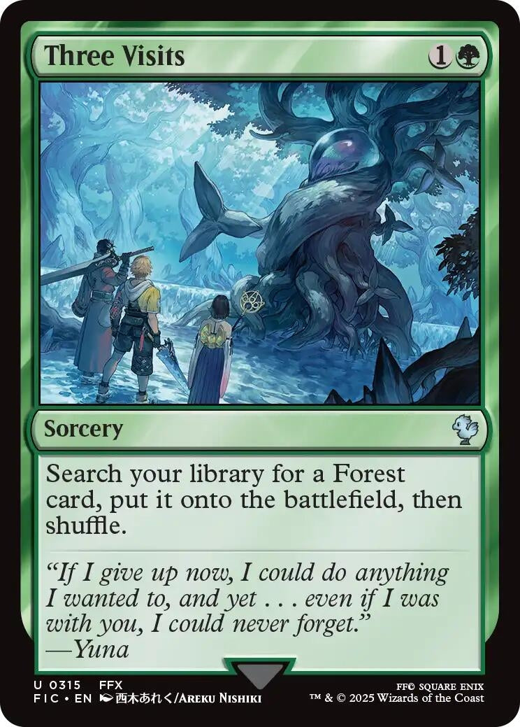 Image for Three Visits (315) (FIC) - Magic: The Gathering