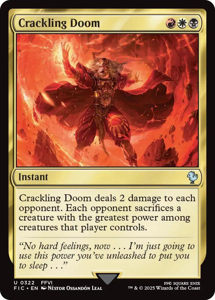 Image for Crackling Doom (322) (FIC) - Magic: The Gathering