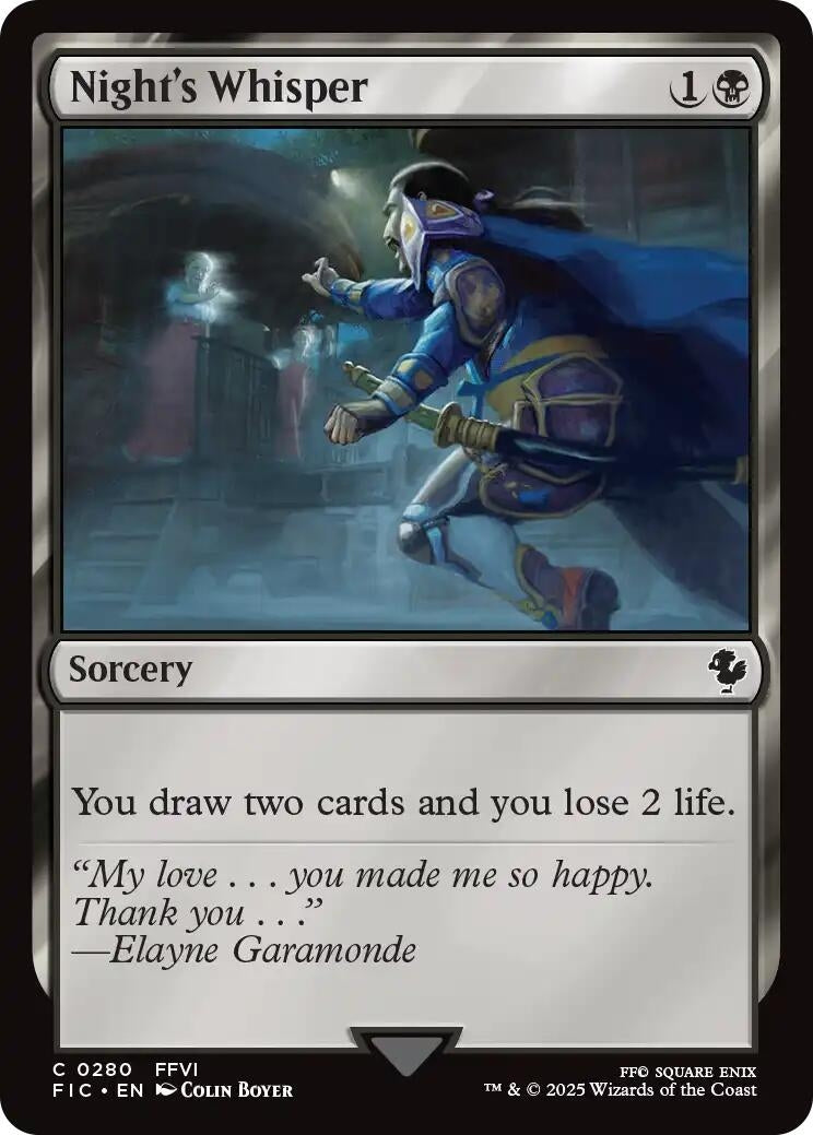 Image for Night's Whisper (280) (FIC) - Magic: The Gathering