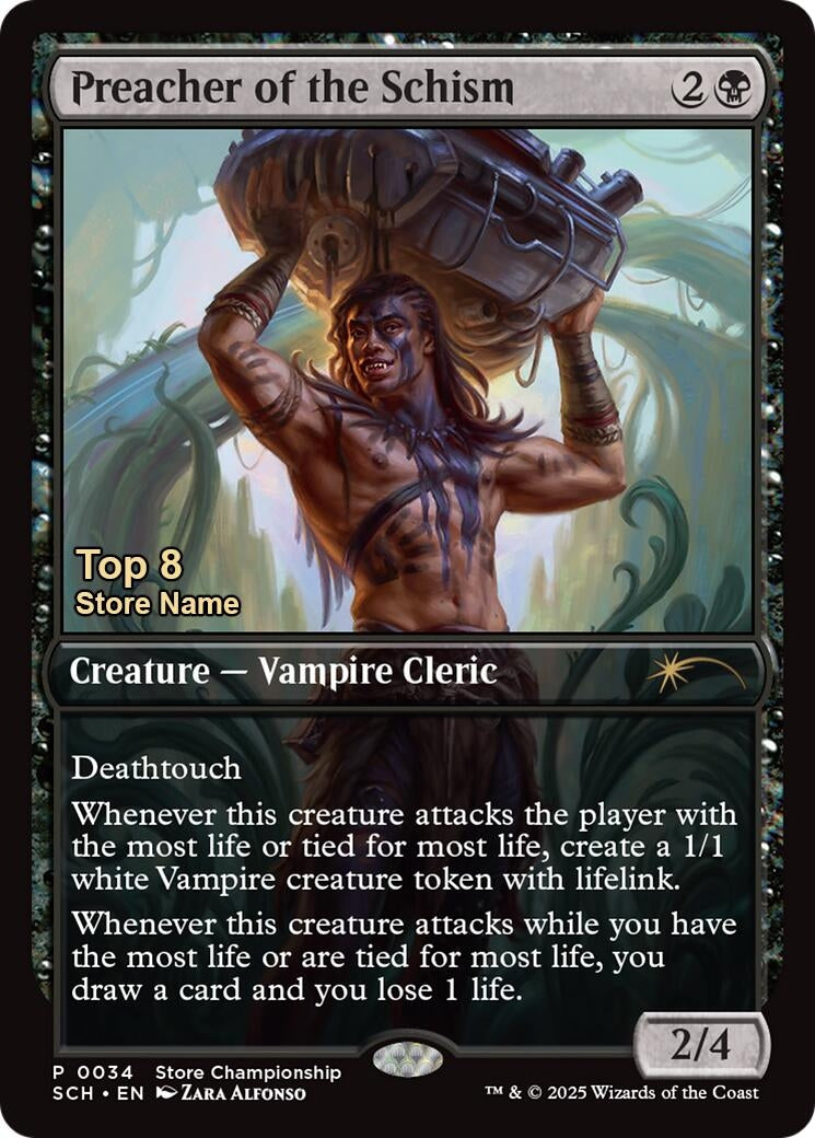 Image for Preacher of the Schism (Top 8) (34) (GAME) - Magic: The Gathering