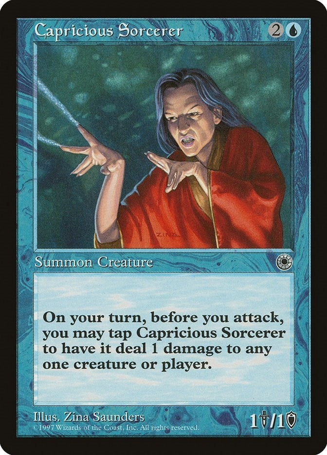 Image for Capricious Sorcerer (POR) - Magic: The Gathering