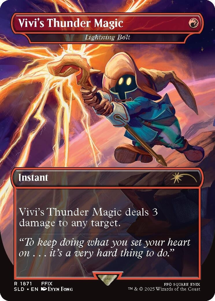 Image for Vivi's Thunder Magic - Lightning Bolt (1871) (SLD) - Magic: The Gathering