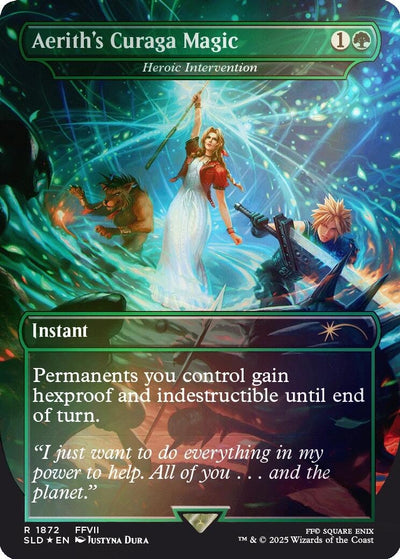 Aerith's Curaga Magic - Heroic Intervention (Rainbow Foil) (1872) (SLD)