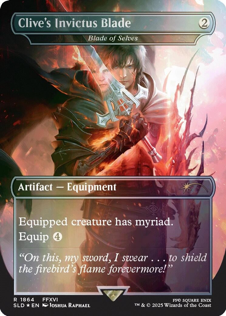 Image for Clive's Invictus Blade - Blade of Selves (Rainbow Foil) (1864) (SLD) - Magic: The Gathering