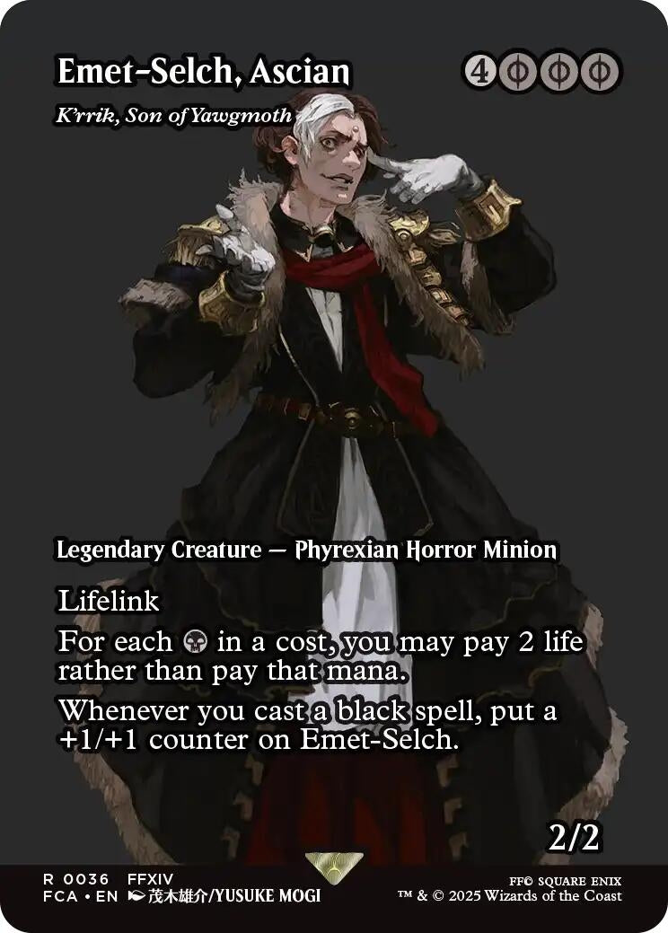 Image for Emet-Selch, Ascian - K'rrik, Son of Yawgmoth (Showcase) (36) (FCA) - Magic: The Gathering
