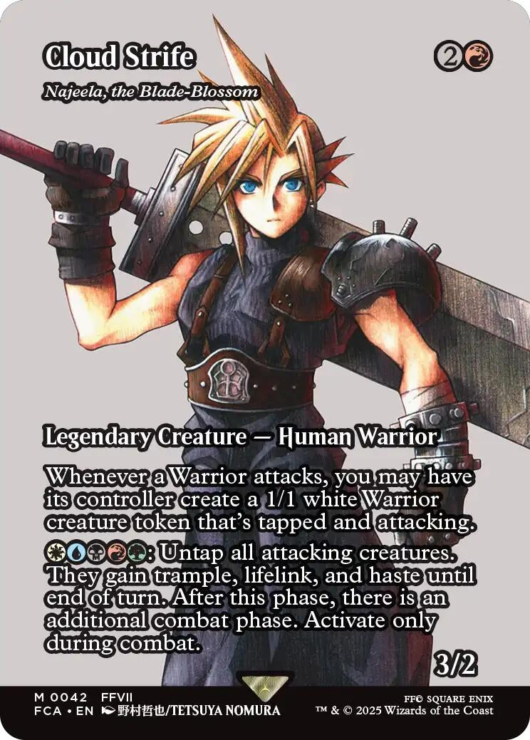 Image for Cloud Strife - Najeela, the Blade-Blossom (Showcase) (42) (FCA) - Magic: The Gathering