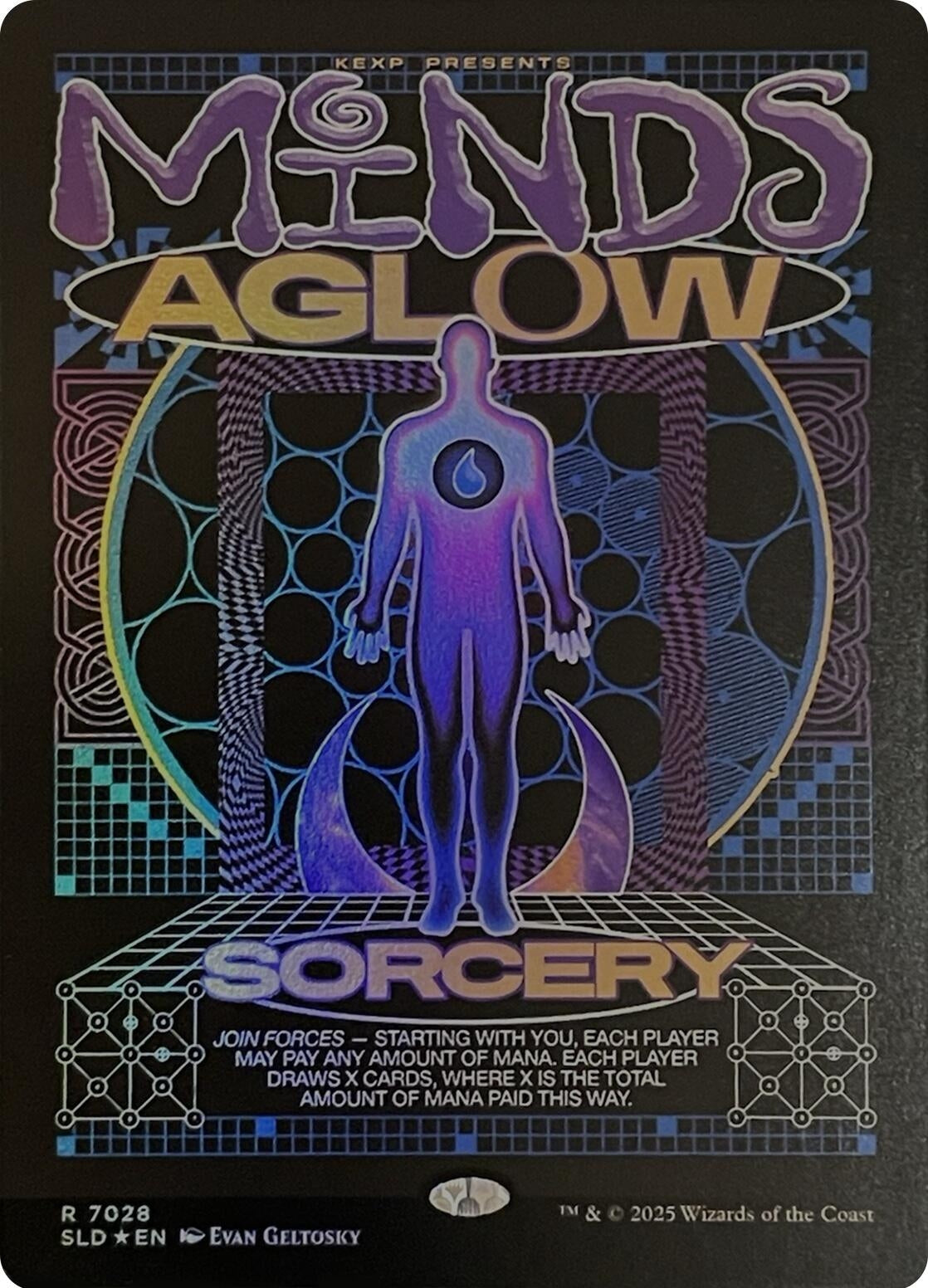 Image for Minds Aglow (Rainbow Foil) (7028) (SLD) - Magic: The Gathering