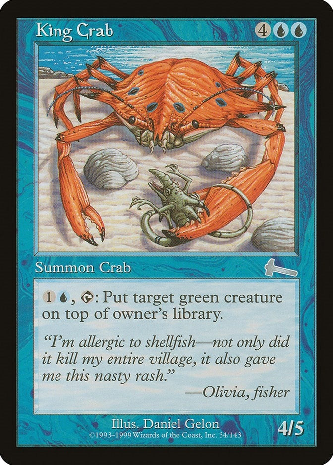 Image for King Crab (34) (ULG) - Magic: The Gathering