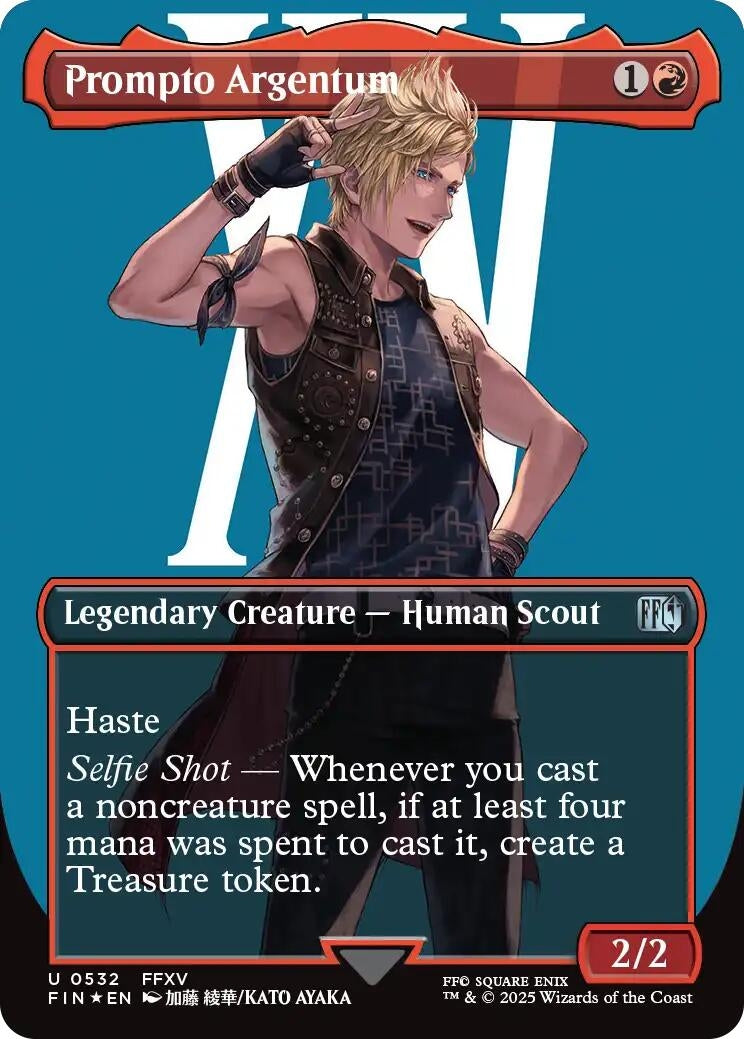 Image for Prompto Argentum (Borderless) (Surge Foil) (532) (FIN) - Magic: The Gathering