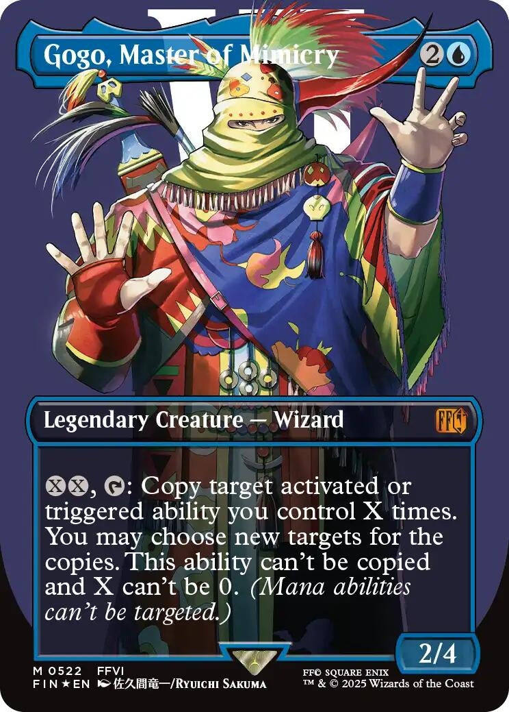 Image for Gogo, Master of Mimicry (Borderless) (Surge Foil) (522) (FIN) - Magic: The Gathering
