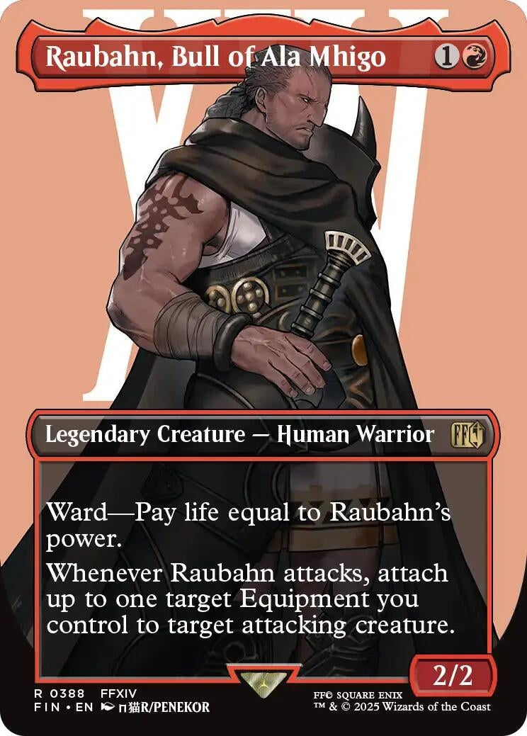 Image for Raubahn, Bull of Ala Mhigo (Borderless) (388) (FIN) - Magic: The Gathering