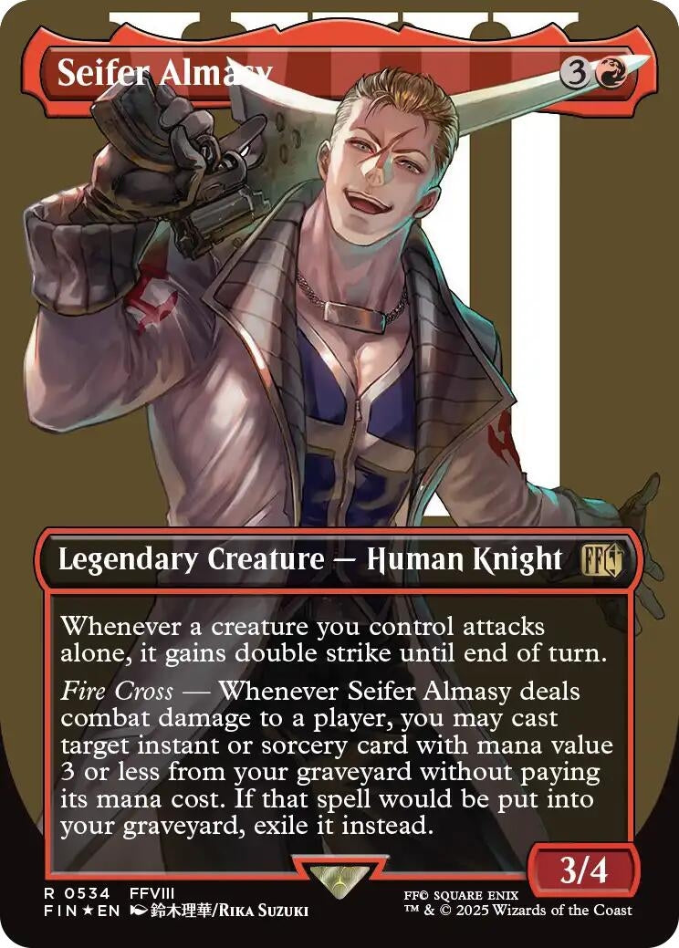 Image for Seifer Almasy (Borderless) (Surge Foil) (534) (FIN) - Magic: The Gathering