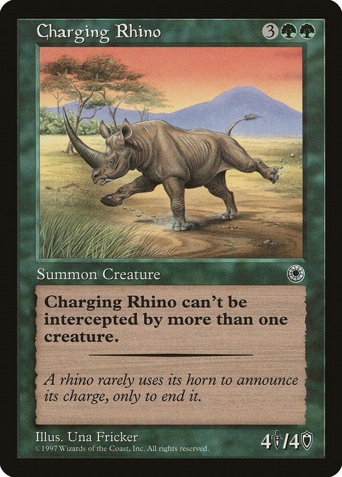 Image for Charging Rhino (POR) - Magic: The Gathering