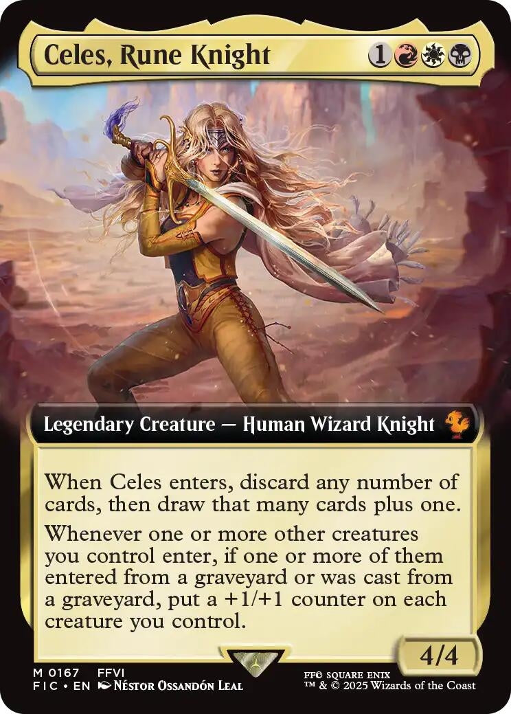 Image for Celes, Rune Knight (Extended Art) (167) (FIC) - Magic: The Gathering